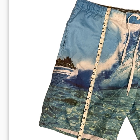 Newport Blue Men’s Swimming Trunks Surfs Up Wave Size XL - Picture 3 of 5